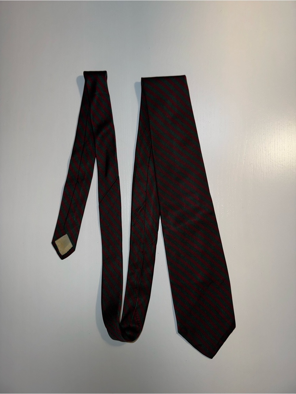 Brooks Brothers Red and Green Striped Silk Tie